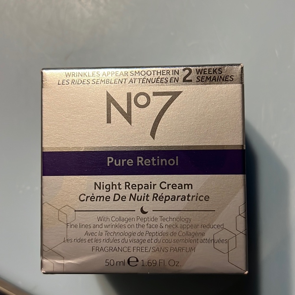 No7 pure retinol night repair cream
